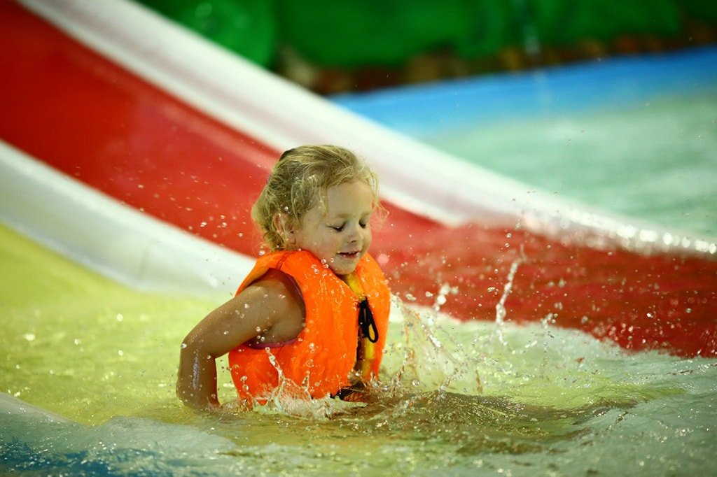 Московский аквапарк подходит для детей в возрасте от 3 до 7 лет